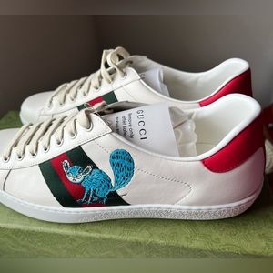 New Mens Gucci  x Freya Hartas Ace sneakers Low